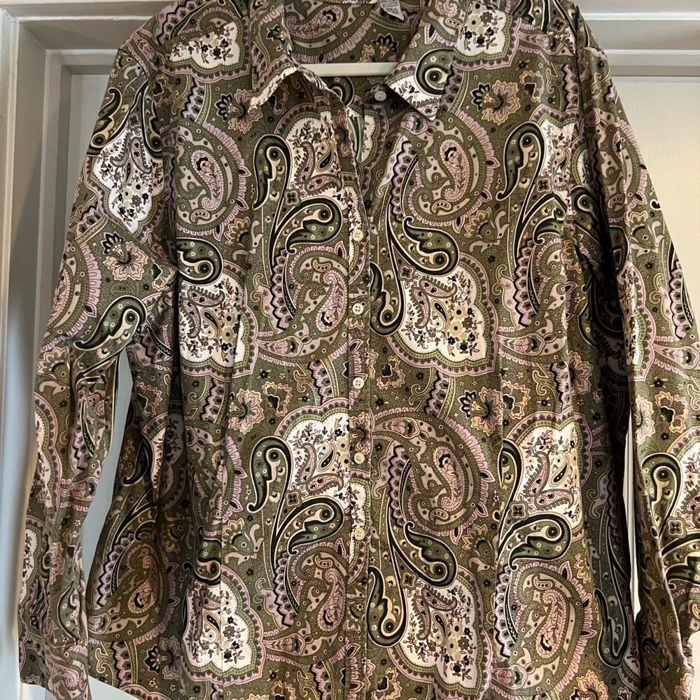 Paisley Button-Up Shirt
